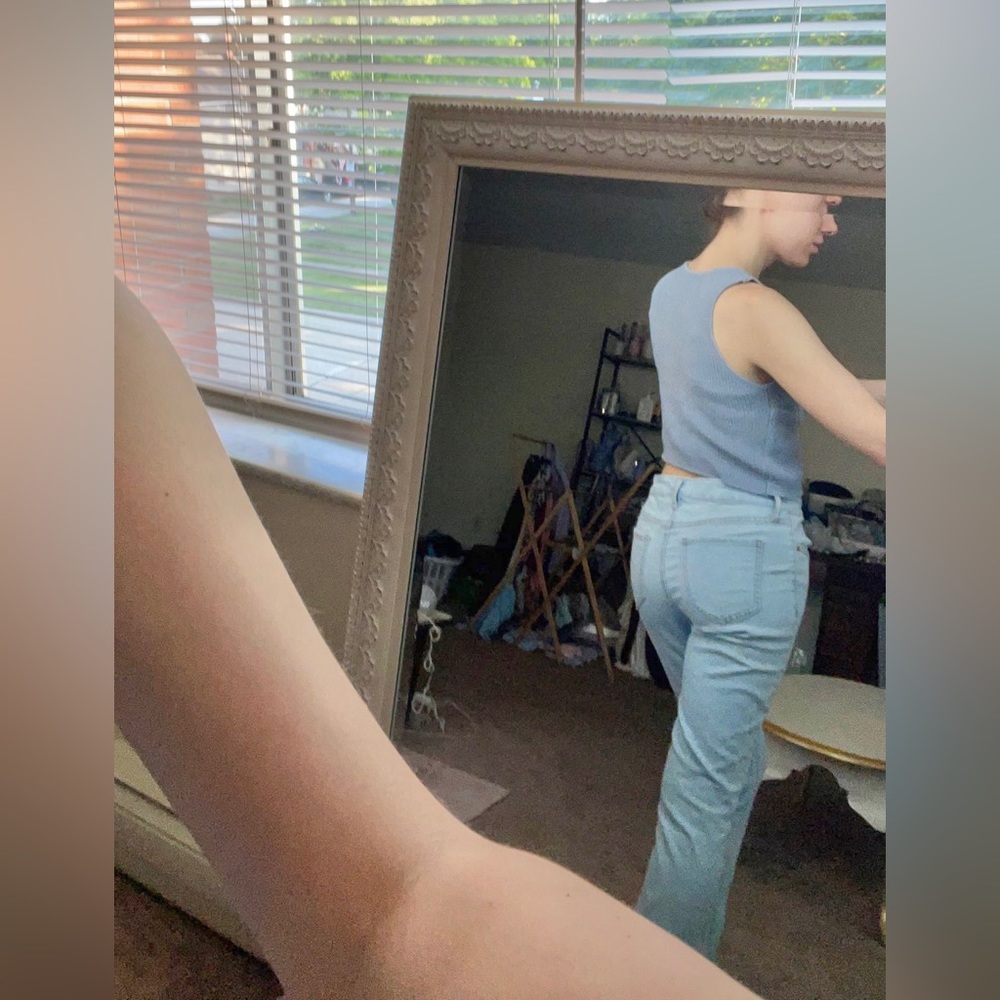 Mid-Rise Skinny Wash Jeans